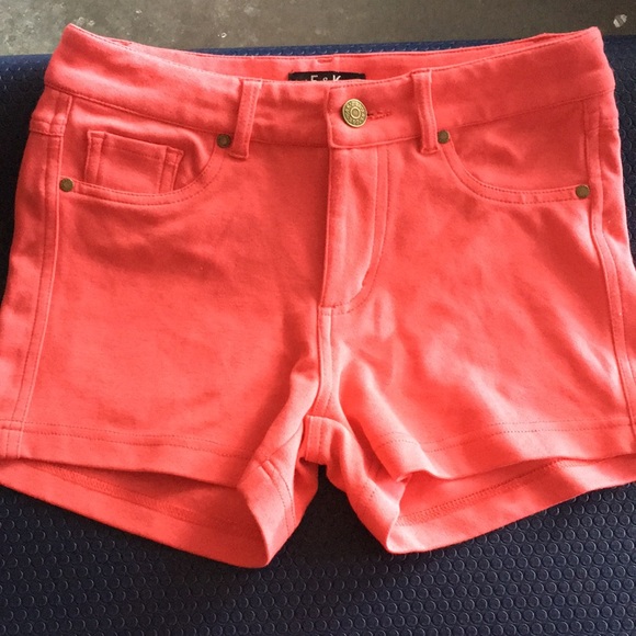 Coral Cotton Shorts - Picture 1 of 3